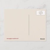 Liebe Bereitstellung individuell anpassbarer Postk Postkarte (Rückseite)