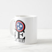 LIEBE Berg Juliet 11oz Kaffeetasse (Vorderseite Links)