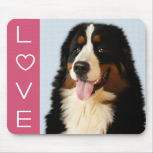 Liebe Berner Sennenhund Welpe Rosa Mauspad