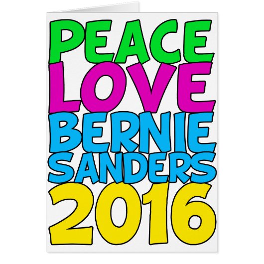 Liebe Bernie Sanders 2016 (Vorne)