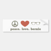 Liebe Bernie Sanders Autoaufklebers Autoaufkleber (Vorne)