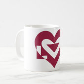 Liebe Berry Lila Kaffeetasse (Vorderseite Links)