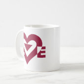 Liebe Berry Lila Kaffeetasse (Vorderseite Links)