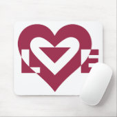 Liebe Berry Lila Mousepad (Mit Mouse)