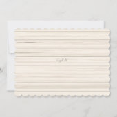 Liebe beschriftet gerade von der Herz-Einladung Einladung (Rückseite)