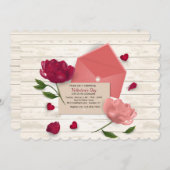 Liebe beschriftet gerade von der Herz-Einladung Einladung (Vorne/Hinten)