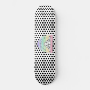 Liebe besiegt alles Hund Regenbogen Basset Hound Skateboard