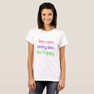 Liebe Besorgnis erregender weniger glücklich Boho T-Shirt