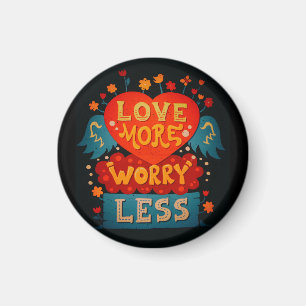 Liebe Besorgnis erregender weniger Niedliche Typog Magnet