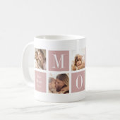 Liebe beste Mutter überhaupt Fotocollage Geschenk Kaffeetasse (Vorderseite Links)