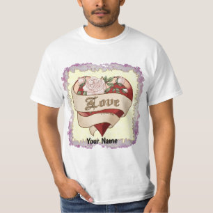 Liebe Bevel Heart T - Shirt
