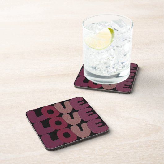 Liebe Beverage Coaster Getränkeuntersetzer (Rechte Seite)