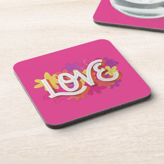 LIEBE Beverage Coaster Getränkeuntersetzer (Linke Seite)