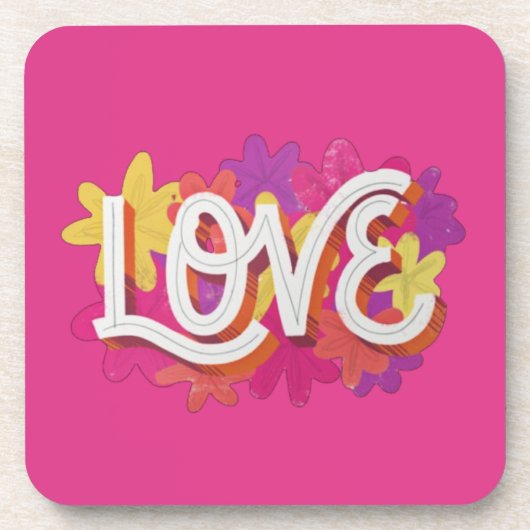 LIEBE Beverage Coaster Getränkeuntersetzer (Vorderseite)