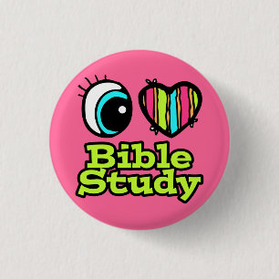 Liebe Bibel Studie "Helles Auge Herz" Button