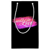 Liebe Bibelangebot Valentine | Geschenktasche Kleine Geschenktüte (Rückseite)