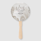 Liebe Bible Scripting Verse Ephesians 4:2 Fächer (Vorderseite)