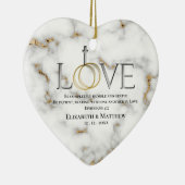 Liebe Bible Scripting Verse Ephesians 4:2 Keramik Ornament (Rechts)