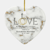 Liebe Bible Scripting Verse Ephesians 4:2 Keramik Ornament (Hinten)