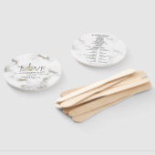 Liebe Bible Scripture Verse Ephesians 4:2 Marmor Fächer (Non-assembled)