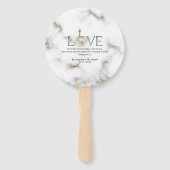 Liebe Bible Scripture Verse Ephesians 4:2 Marmor Fächer (Vorderseite)