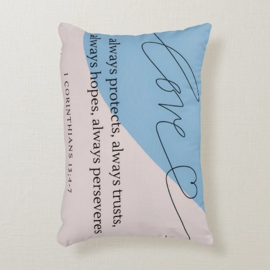 Liebe Bible Verse Dekokissen (Vorderseite(Vertikal))