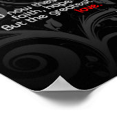 Liebe Bible Verse, Schwarz/Rot Poster (Ecke)