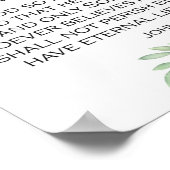 Liebe Bible Verse von John 3:16 Poster (Ecke)