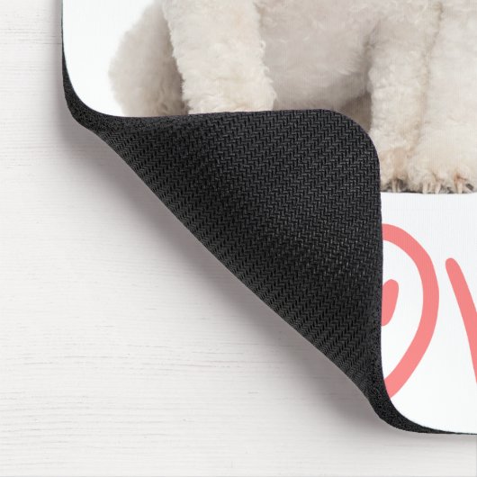 Liebe Bichon Frise Welpe Hund Computer Mousepad (Ecke)