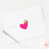 Liebe Biene Runder Aufkleber (Umschlag)