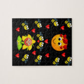 Liebe Bienen valentines Puzzle Kinder (Horizontal)