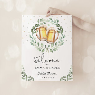 Liebe Bierbrauer Cheers Brautparty Willkommen Poster
