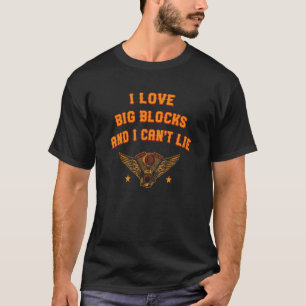 Liebe Big Blocks Automechaniker Auto-Enthusiasten T-Shirt