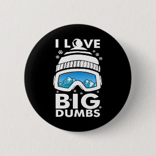 Liebe Big Dumps Snowboard Ski Goggles Snowboarder Button