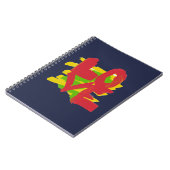 Liebe Big Painted Letters Word Notebook Notizblock (Linke Seite)