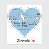 Liebe Big Pine Key Aufkleber (Blatt)