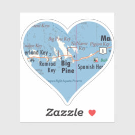 Liebe Big Pine Key Aufkleber