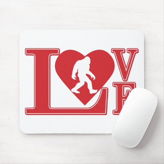 Liebe Bigfoot Mousepad (Mit Mouse)