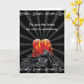 Liebe Biker Hochzeit Karte (Gelbe Blume)