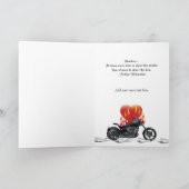 Liebe Biker Hochzeit Karte (Innenseite)