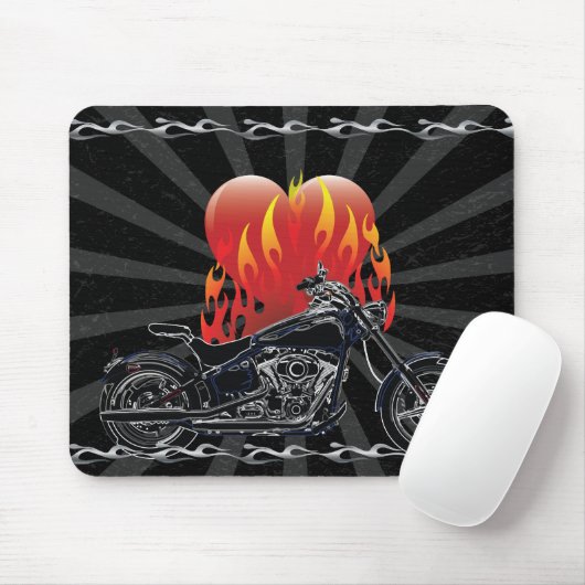 Liebe Biker Mousepad (Mit Mouse)