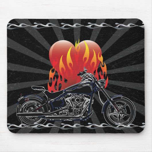 Liebe Biker Mousepad (Vorne)