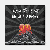 Liebe Biker Save the Date Magnet (Vorne)