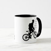 Liebe BIKING BIKES so viel ich so viel Spaß Zitat Tasse (VorderseiteRechts)