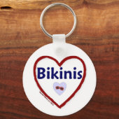 Liebe Bikinis Schlüsselanhänger (Vorderseite)