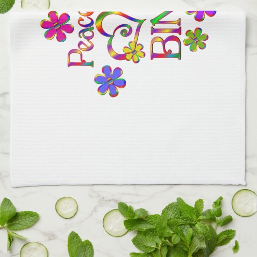 Liebe Bingo Geschirrtuch (Gefaltet)