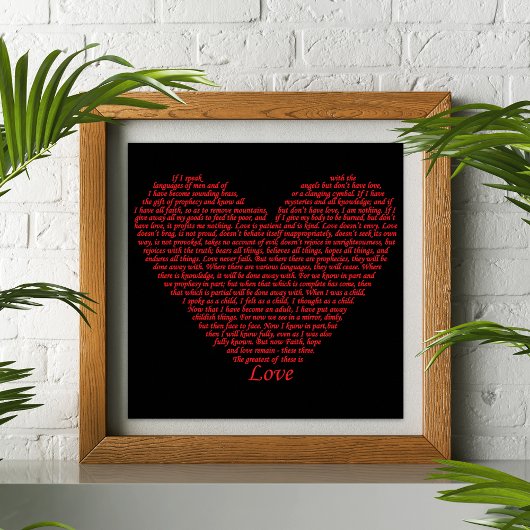 Liebe Bio Quote Typografy Art Poster
