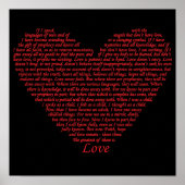 Liebe Bio Quote Typografy Art Poster (Vorne)