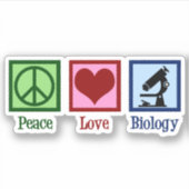 Liebe Biologielehrer Aufkleber (Vorderseite)