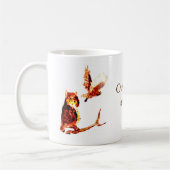 Liebe Bird Art Tawny Owls Kaffeetasse (Links)